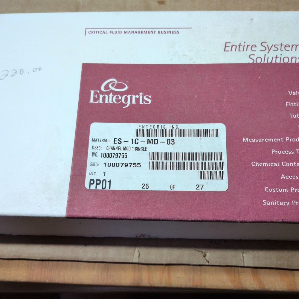 ENTEGRIS Sensing Component Control Module, ES-1C-MD-00 with Cable ES-1C-CA-03.