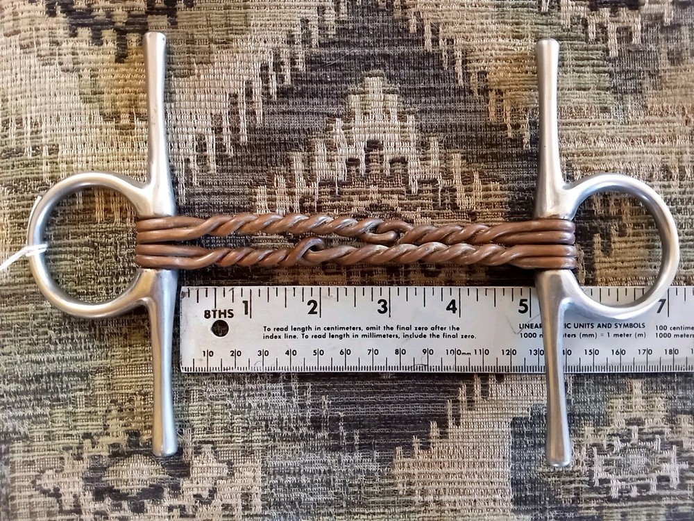 Twisted Copper Wire Full Cheek Snaffle