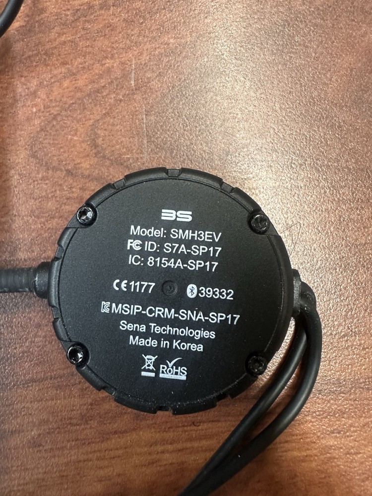 Sena SMH3EV Bluetooth Intercom Microphone & Headset