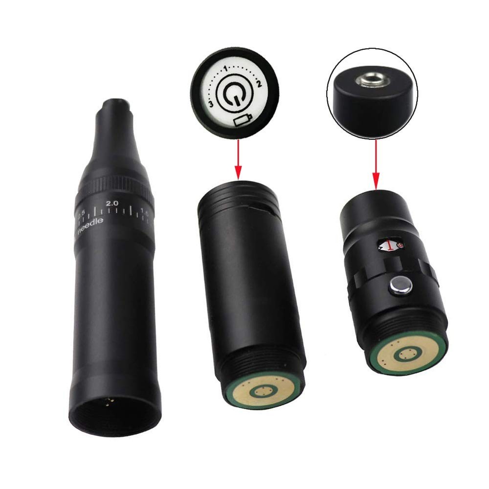 Permanent Makeup Rotary Tattoo Machine Eyebrow Pen with Small, Black