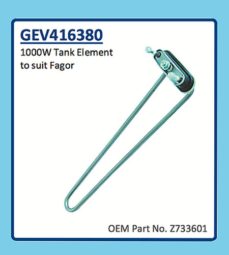 FAGOR TANK ELEMENT 1000W GEV416380 Z733601