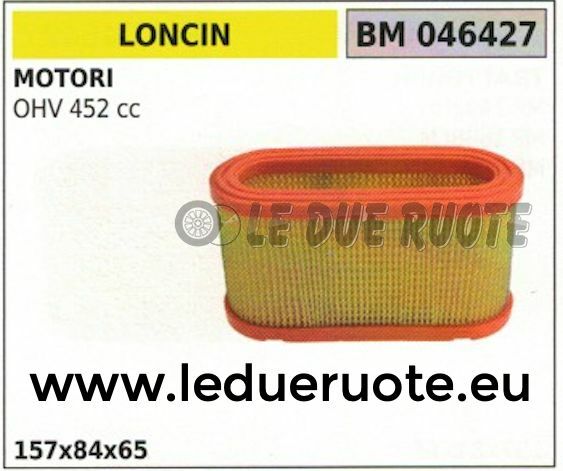 Air Filter Element For LONCIN OHV Engine 452Cc 157X84X65