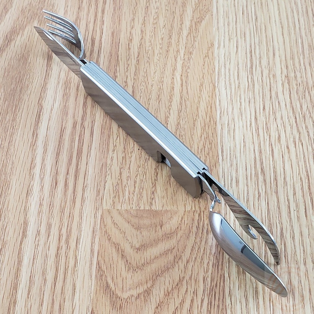 Browning Camping Knife Stainless Handle Blade Fork Spoon Bottle/Can Openers