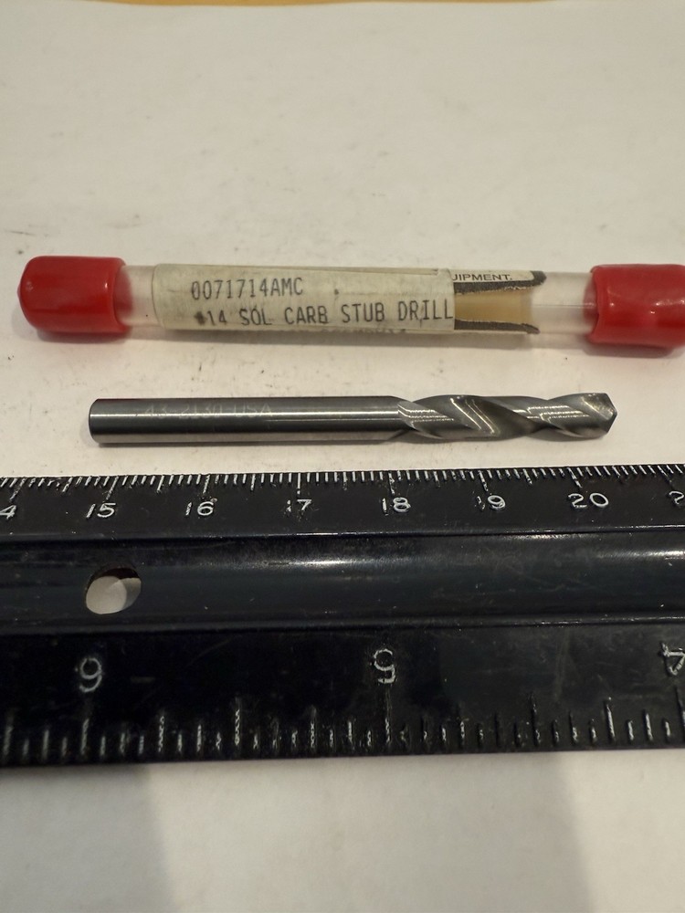 New Blue Point #14 (.182") Carbide Stub Drill