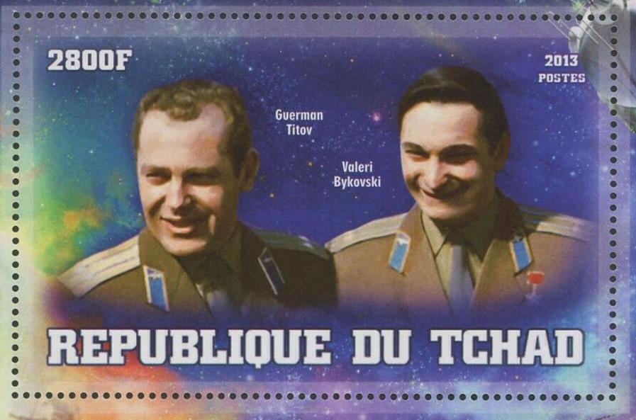 Soviet Exploration Space Astronaut Valeri Bykovski Valentina Sov. Sheet MNH