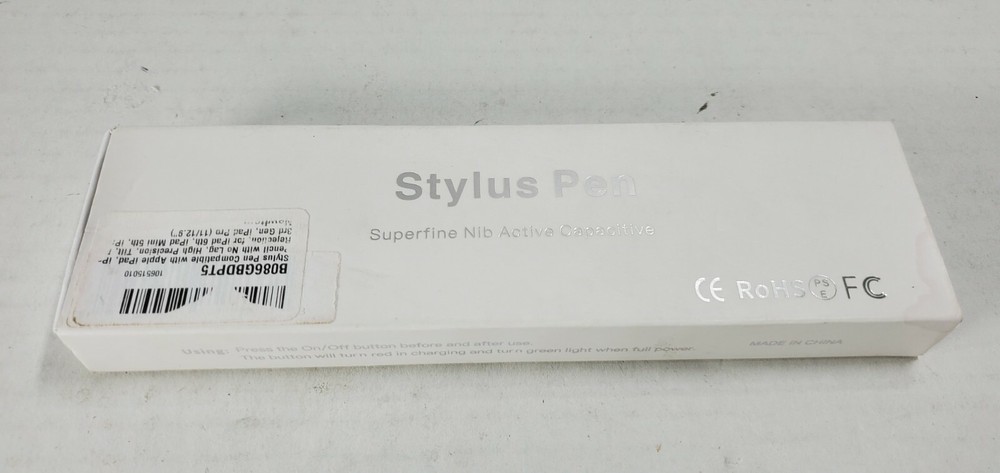 Stylus Pen Superfine Nib Active Capactive White A6 NEW