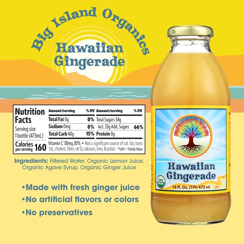 Hawaiian Gingerade 16oz 10pk