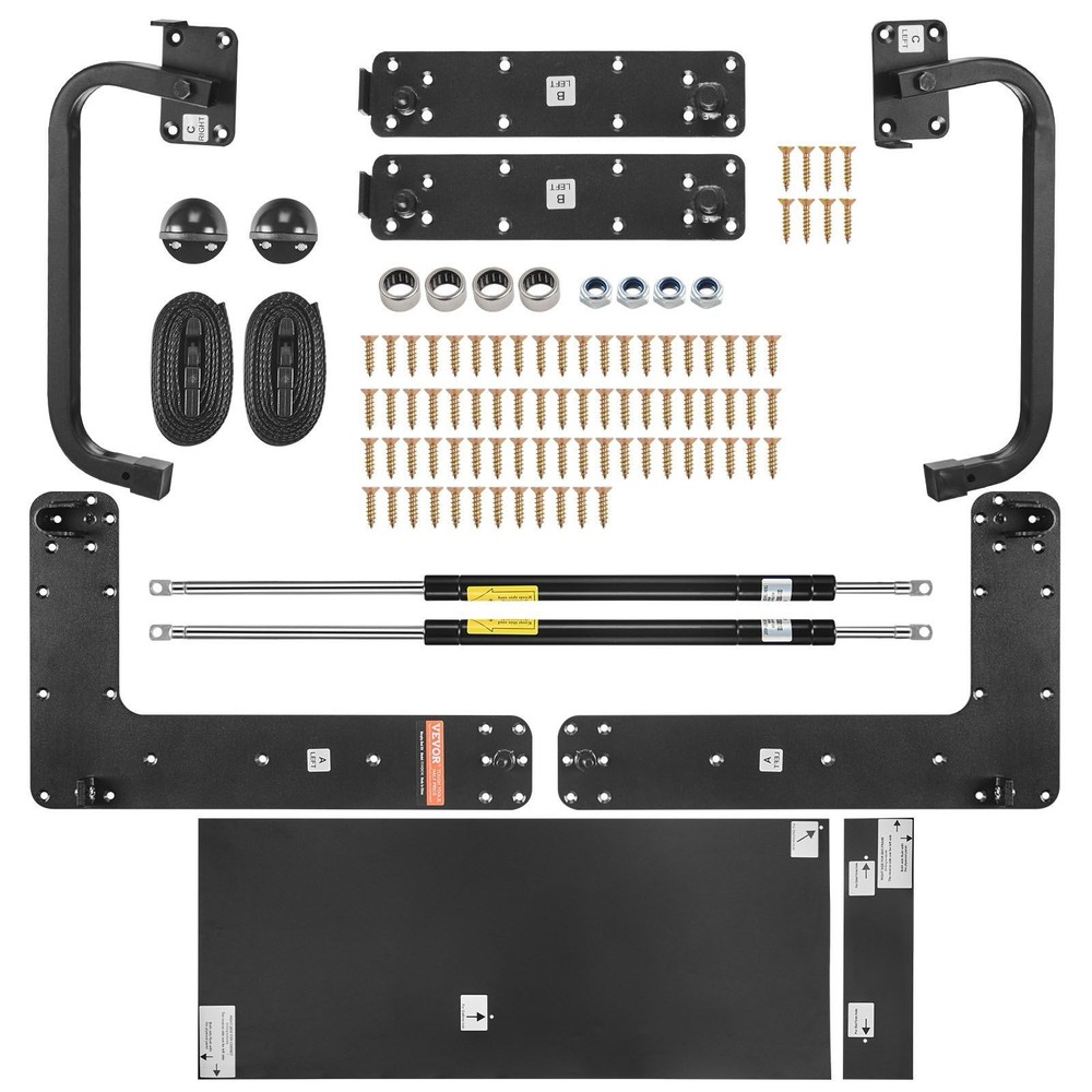 Full Size Vertical Murphy Bed Kit 333lb Capacity & Adjustable Design