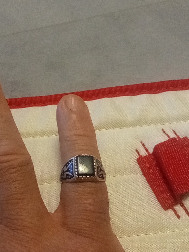 Men's 925 Onyx Silver Ring