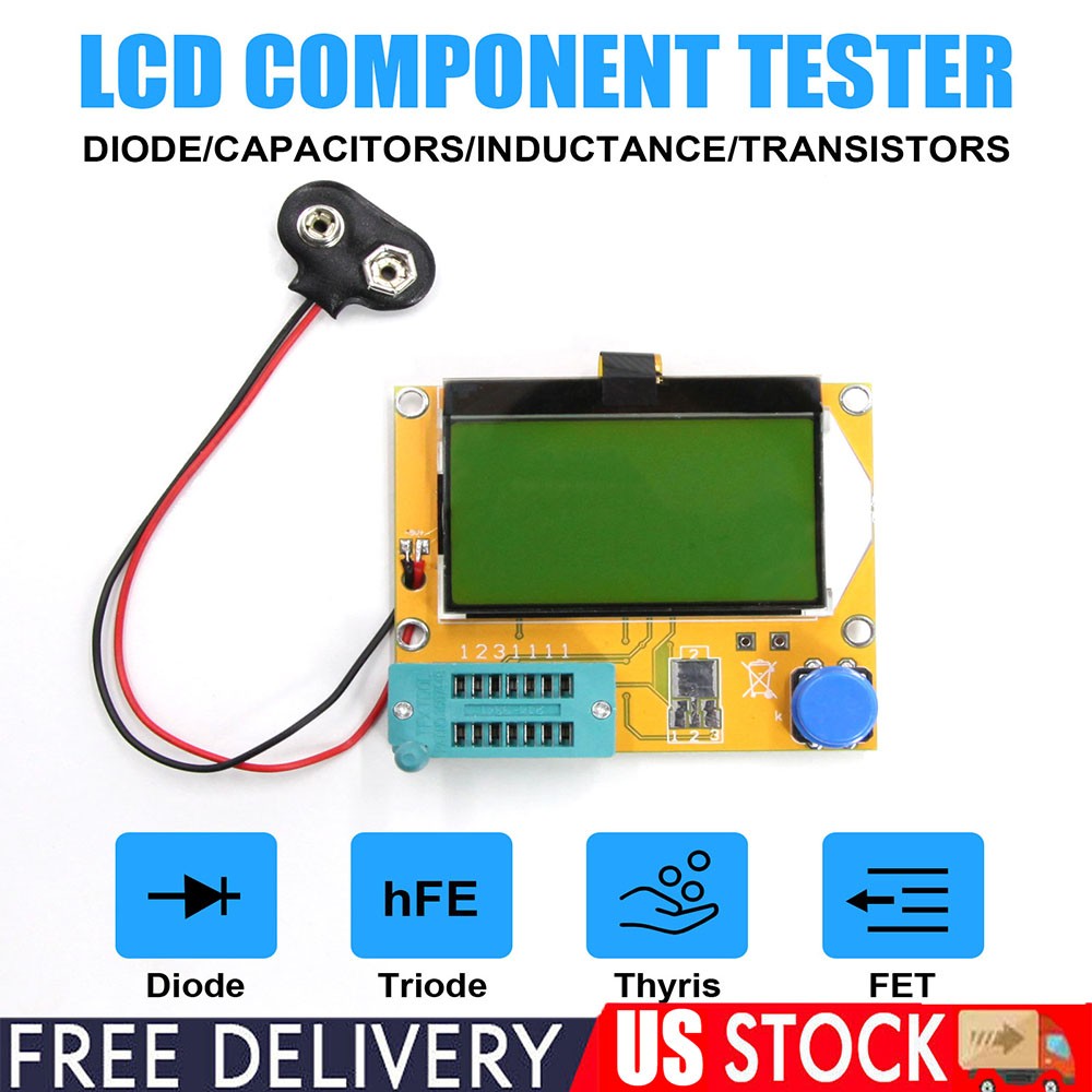 M328 LCR-T4 ESR Meter Tester Transistor Diode Triode Capacitance SCR Inductance