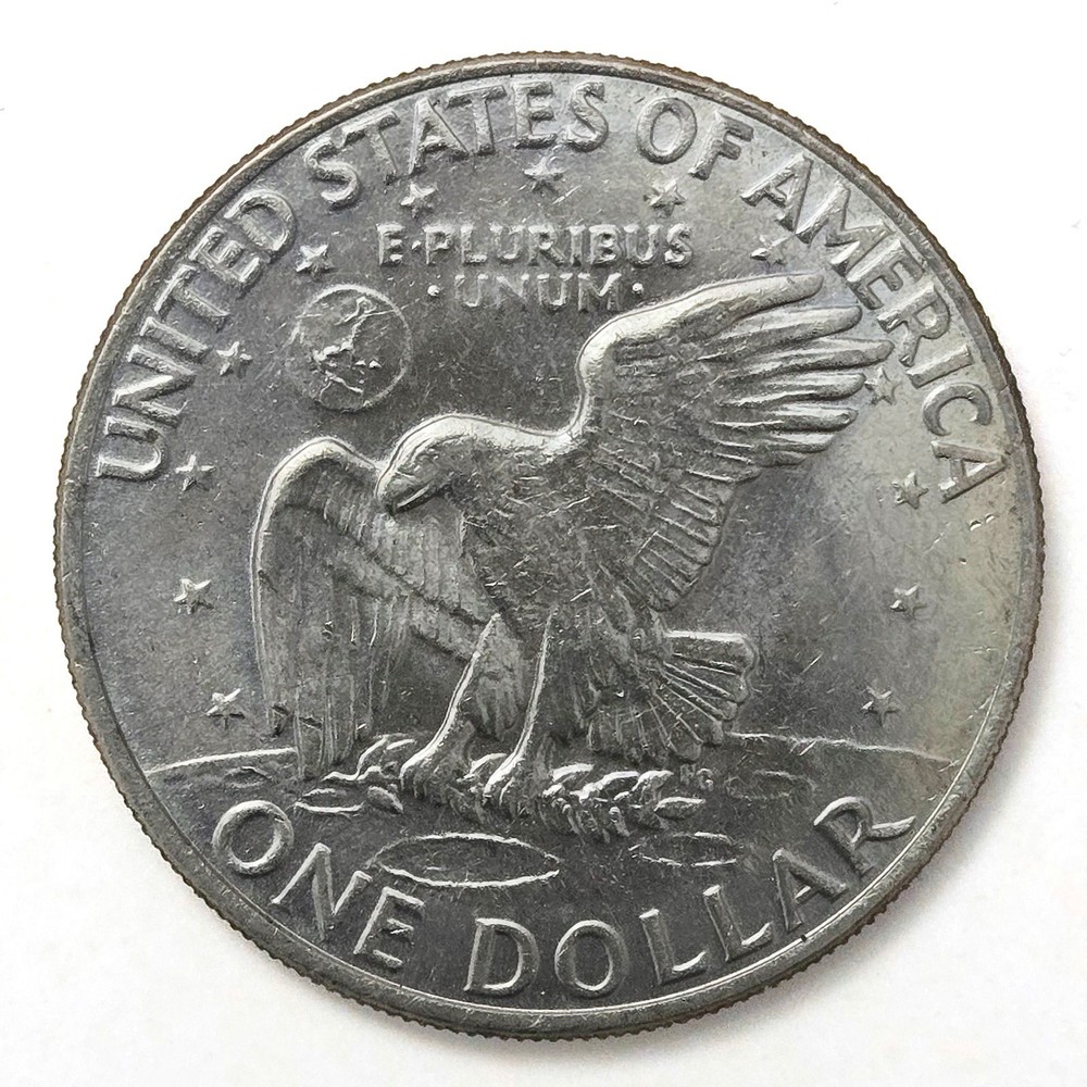1972 D $1 Eisenhower One Dollar Eagle Over Moon