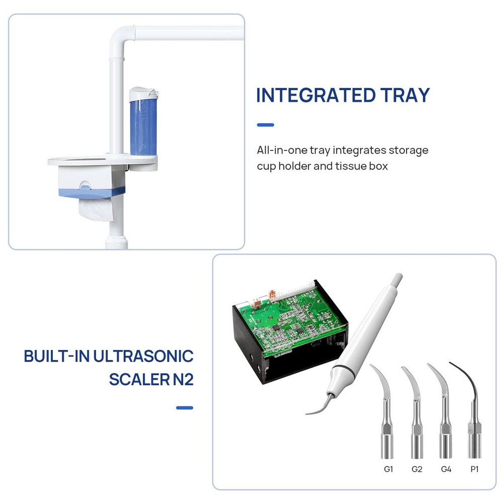 Dental Unit Chair Computer Controlled Integral Automatic water supply system FDA