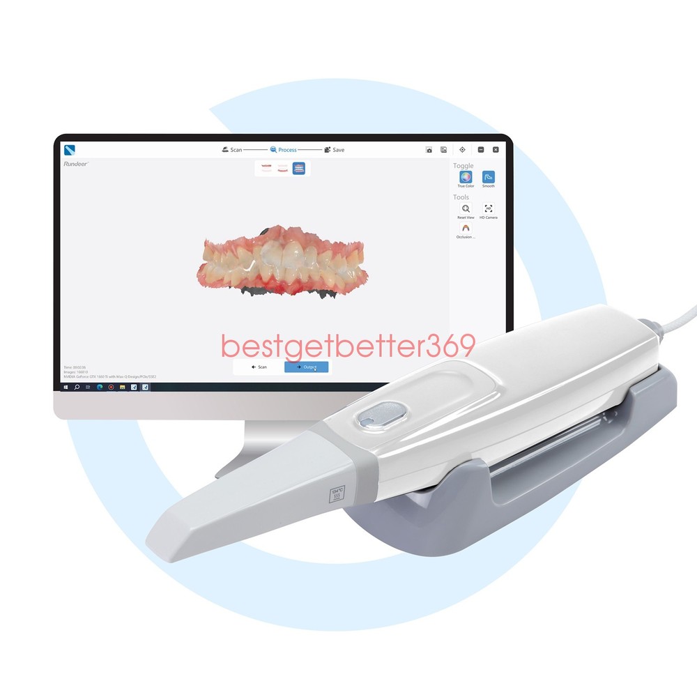 Dental Digital Impression Intraoral 3D Scanner Scanning Software CAD/CAM Process