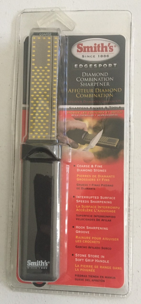 Smith's Edgesport Diamond Combination Sharpener Coarse/Fine DCS4 NEW IN PACKAGE