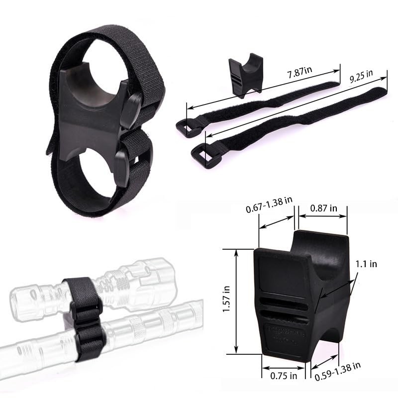 Calitte Flashlight Scope Mount Quick Release for Hunting LED Black