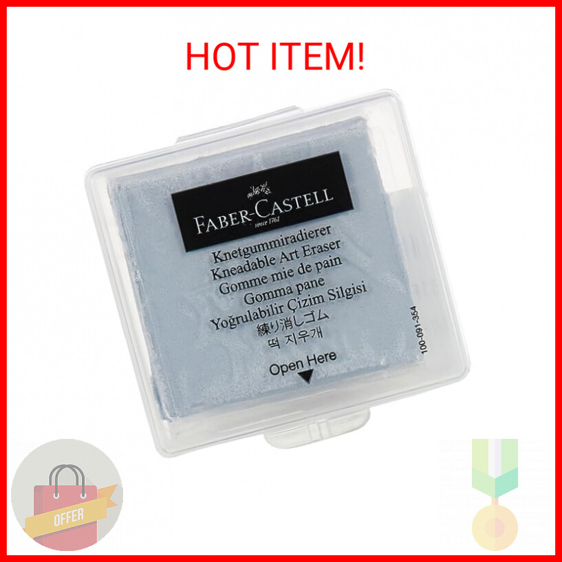 Faber-Castell Kneaded Eraser with Case, Grey