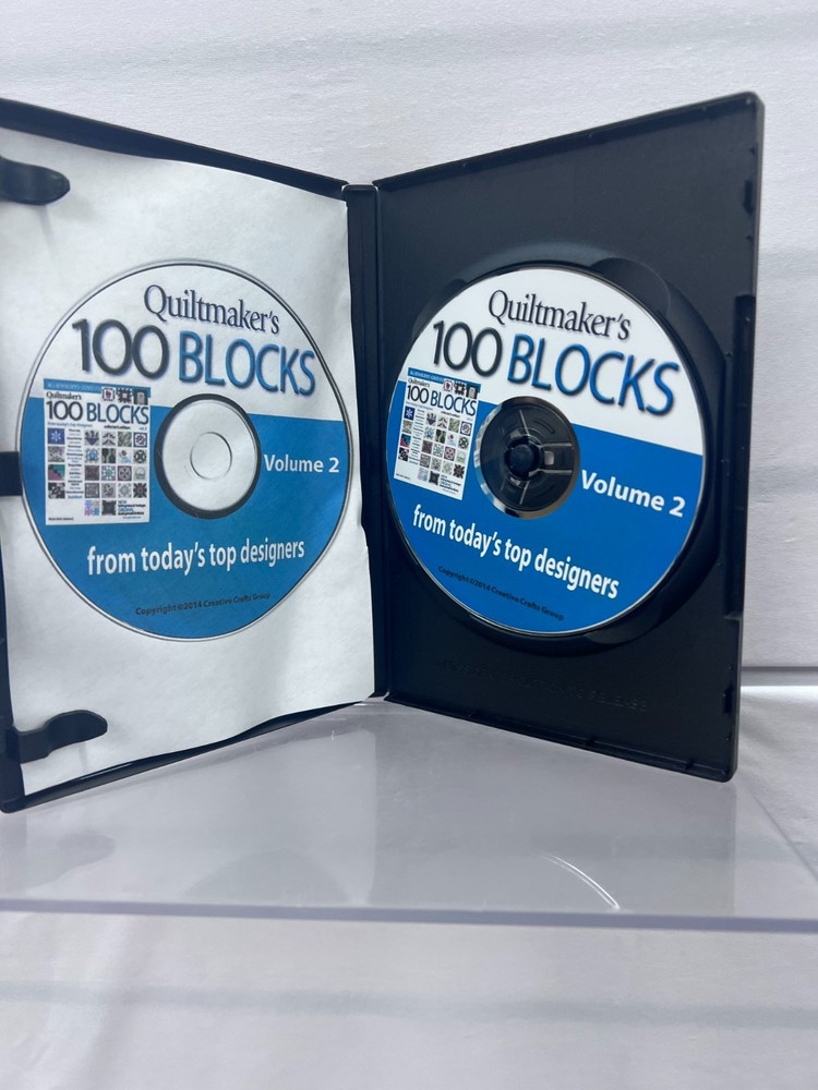 Vtg Rare Creative Crafts Group Quiltmaker's 100 Blocks CD 2 (2014)