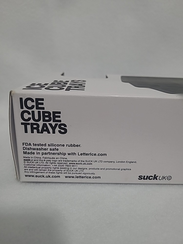 Alphabet Ice Cube Trays Suck Uk