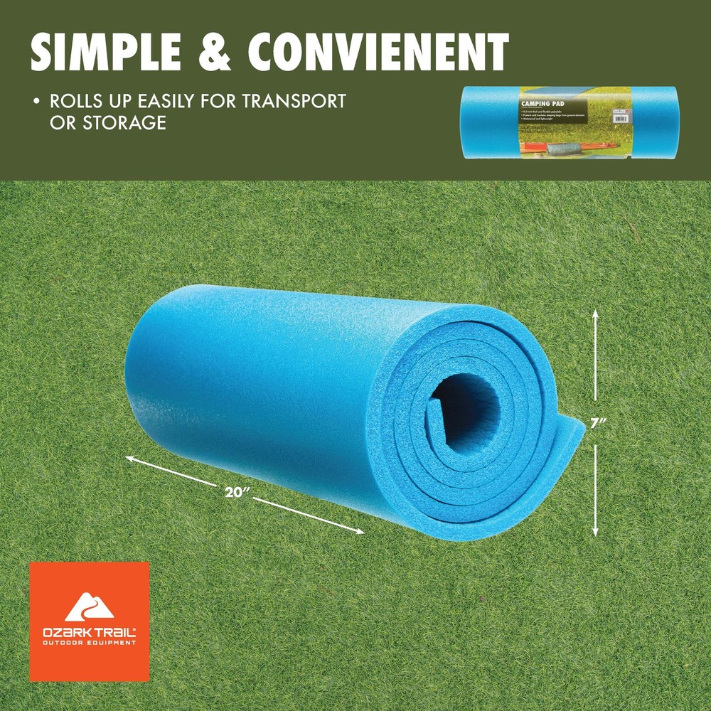 Closed Cell Foam Blue Camp Sleeping Pad