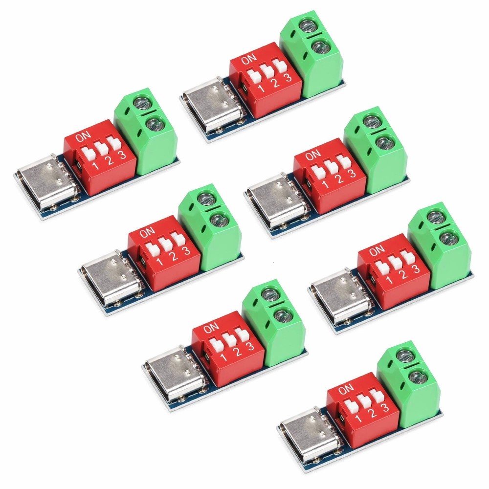 LETORIA 7PCS PD Trigger Board Module for USB-C PD/QC Decoy Fast 7 PCS
