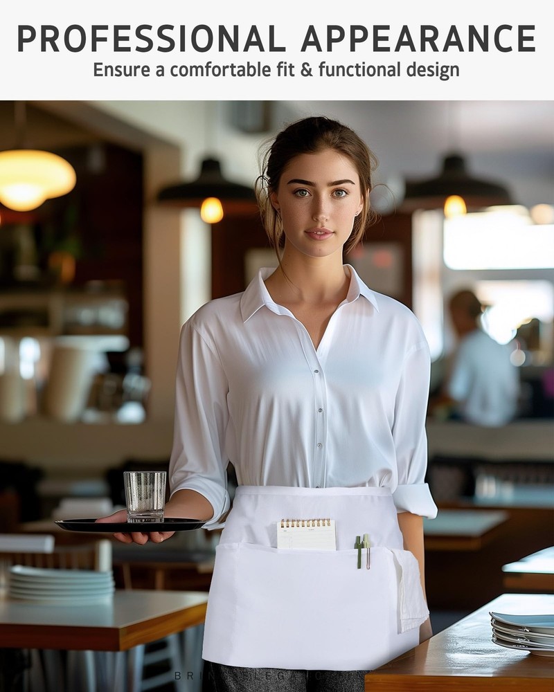 Syntus Server Apron, White 1