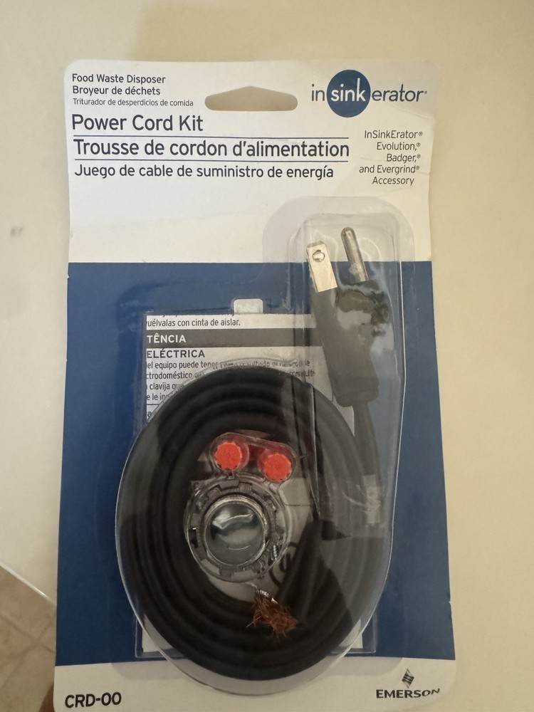 insinkerator garbage disposal Power Cord Kit
