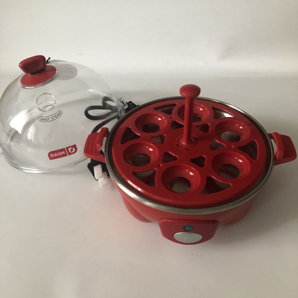 DASH Rapid Egg Cooker Automatic One Touch 6 Egg Boiled Poached Omelette NEW