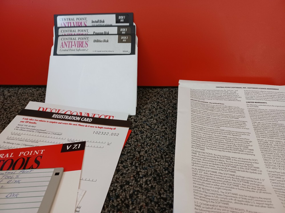 Vintage Central Point PC Tools Utility Software 7.1