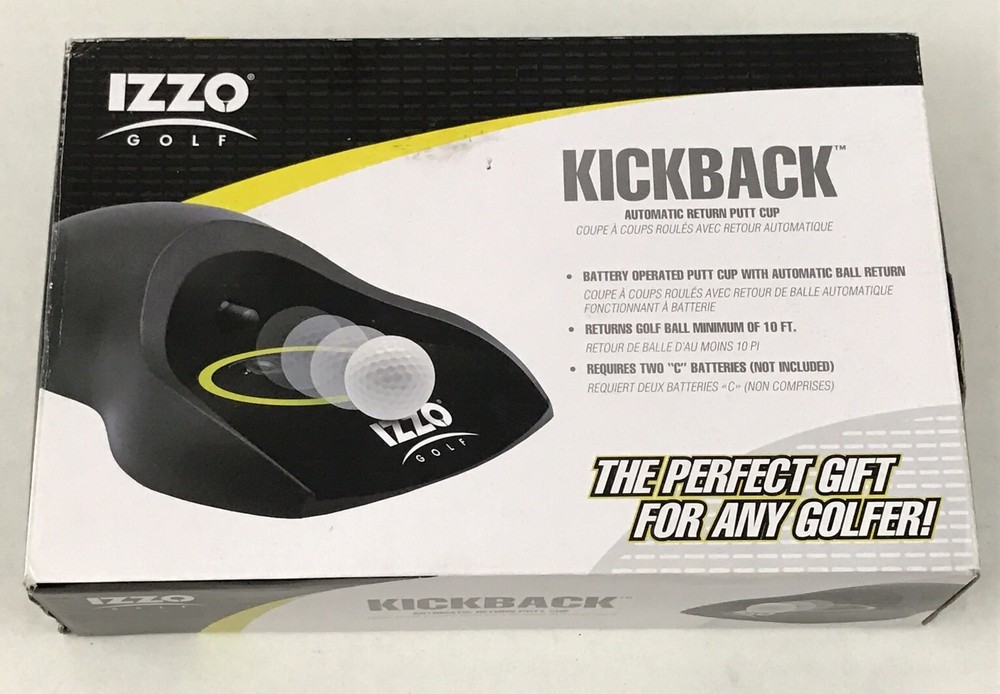 Izzo Golf Kickback Automatic Ball Return Putt Cup Office Golfer Gift Tool 90226