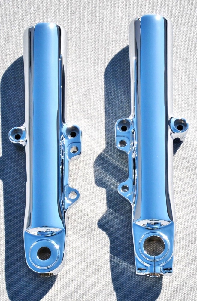 Harley Davidson Road Glide 2015-2023 Chrome Lower Slider Fork Legs Outright
