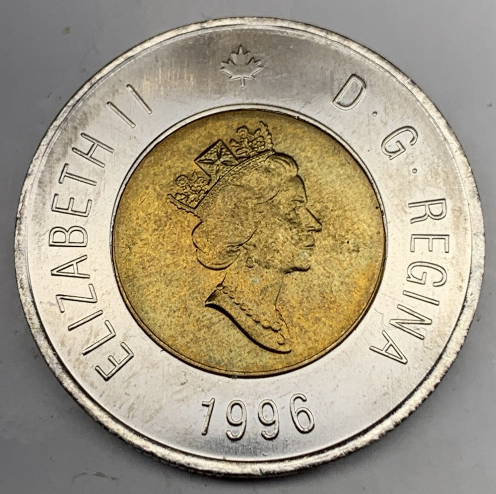CANADA 1996 $2 Toonie Two Dollars from Mint Roll