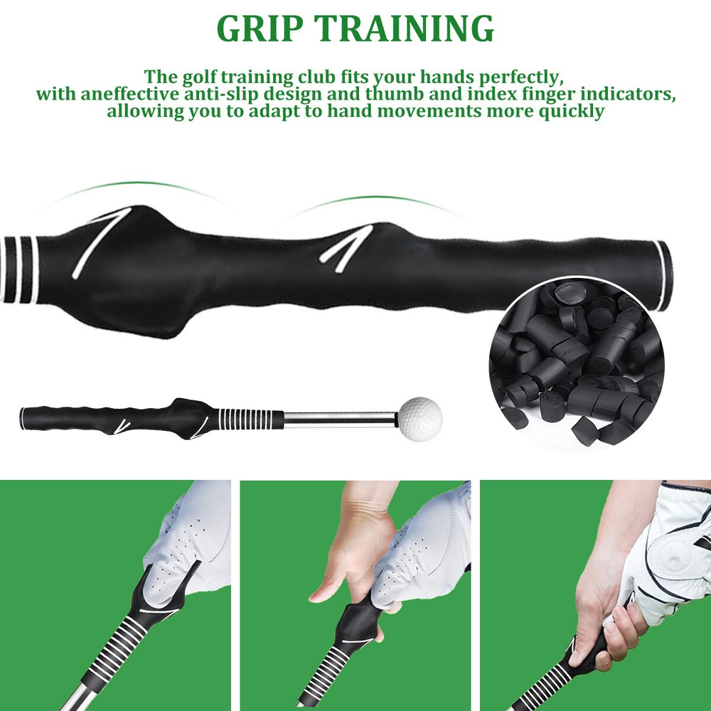 Portable Retractable Golf Grip Trainer Golf Training Aid Training Swing Golfers