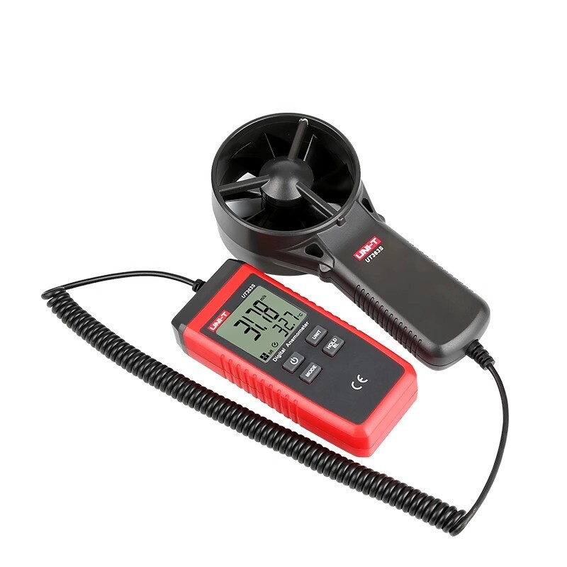 LCD Air Flow Anemometer Split Handheld Wind Meter Digital Display Anemometer