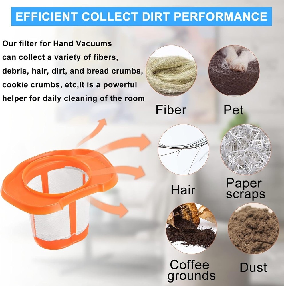 HHVKF10 Dust-buster Filter Replacement Compatible with Black and Decker Hand ...