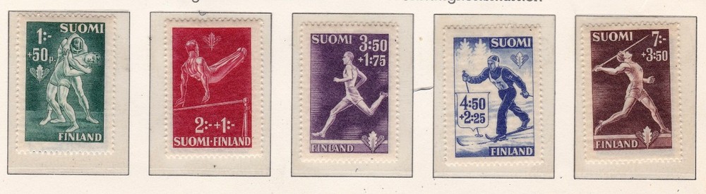 Finland      B69 - 73       MNH NGAI