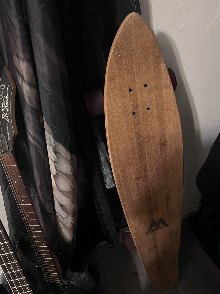 Magneto Longboard Skateboard 44 Inch Kicktail Cruiser Maple & Bamboo Deck