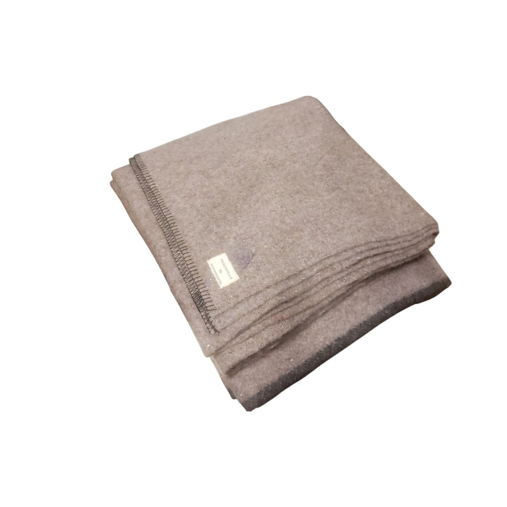 Canadian Armed Forces Issue Grey Wool Blanket - New