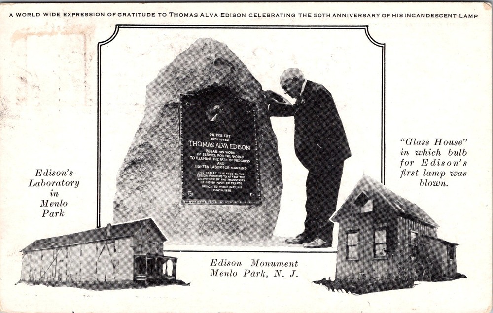 SC# 654 FDC - Thomas Edison Post Card - L37147
