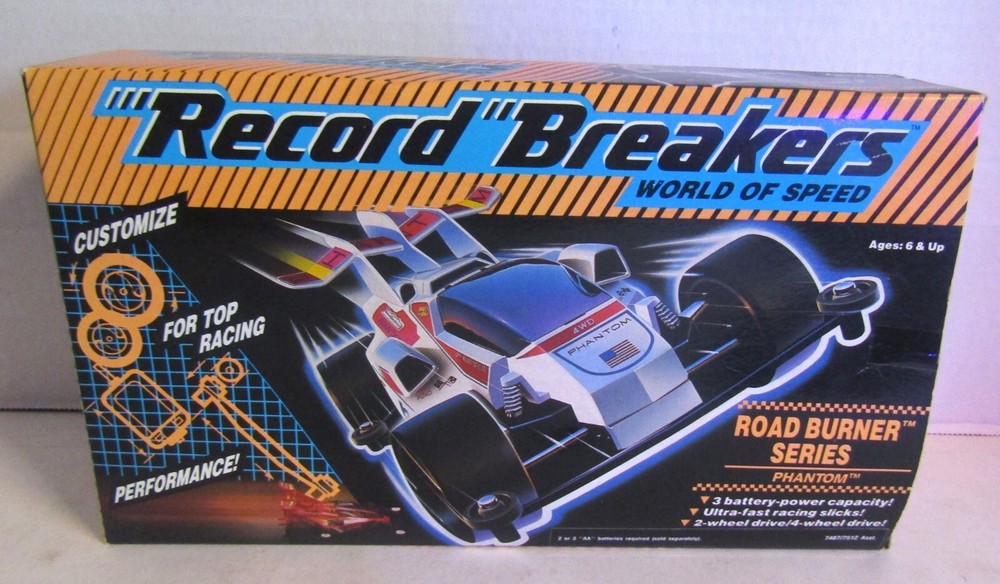 RECORD BREAKERS ROAD BURNER SERIES PHANTOM HASBRO 1989 in Box