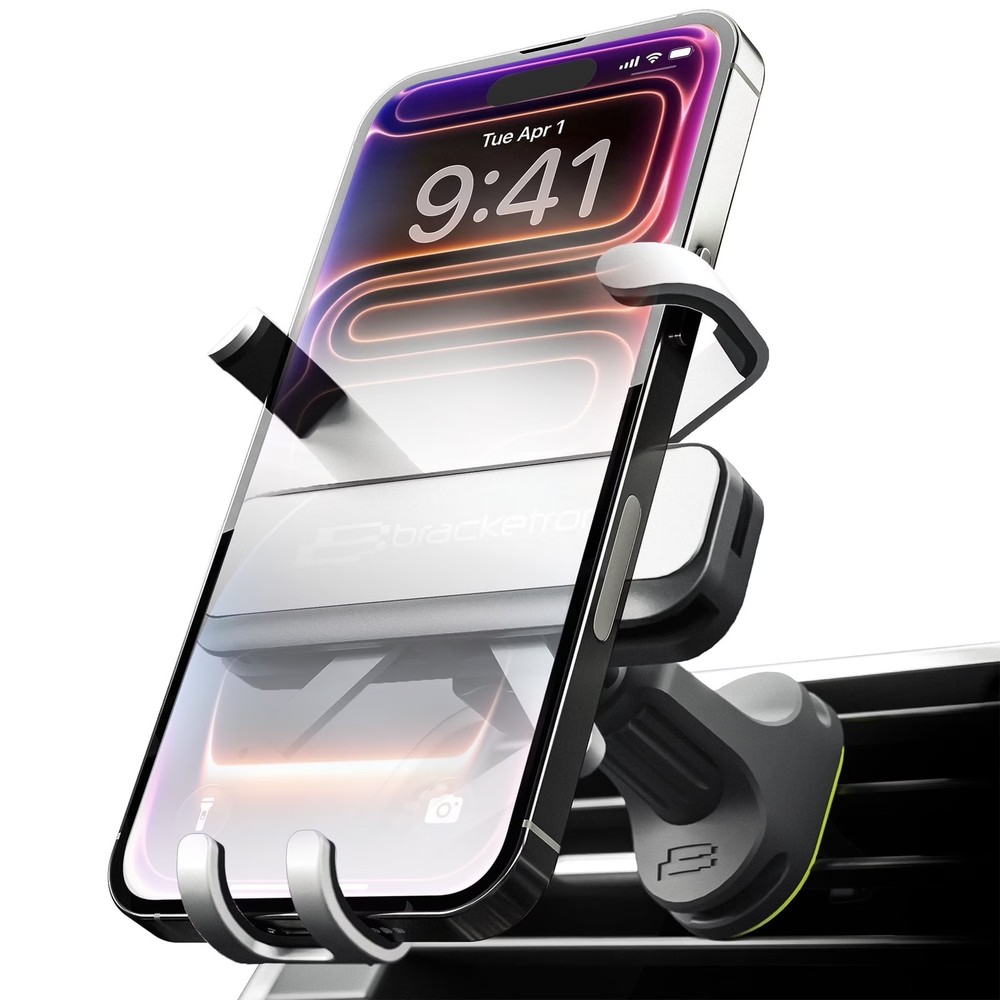 Bracketron AutoGrip Universal Vent Mount Car Phone Holder with Gravity Locking