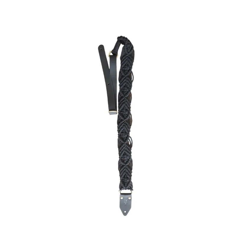 NEW LM Macrame Guitar Strap - Black