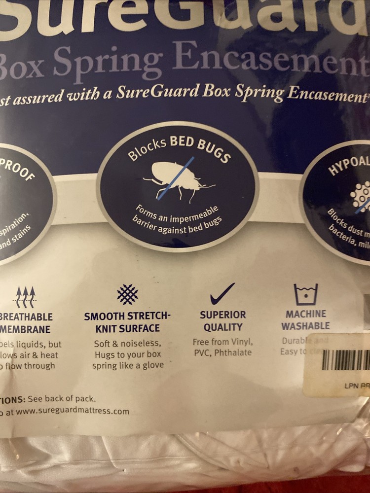 Split King Size Box Spring Encasement Bed Bug & 100% Waterproof hypoallergenic