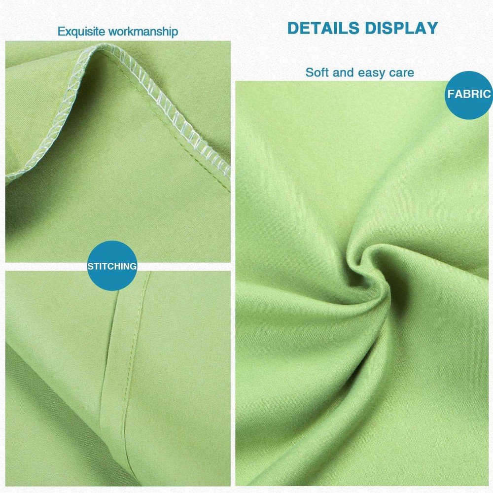 Microfiber King Pillowcases, Fade Resistant, 2 Pack, Green