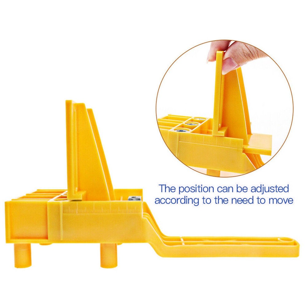 Handheld Woodworking Doweling Jig Drill Guide Wood Dowel Drilling Hole Tools US
