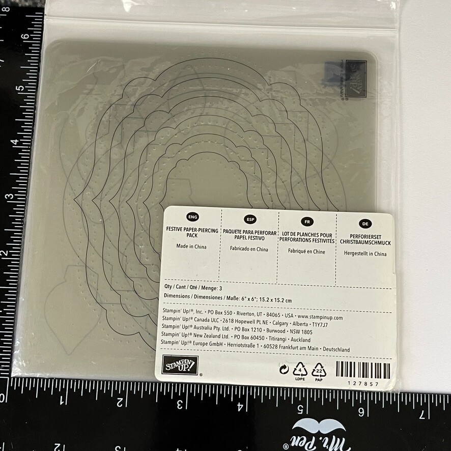 Stampin Up! FESTIVE Paper-Piercing Pack 127857