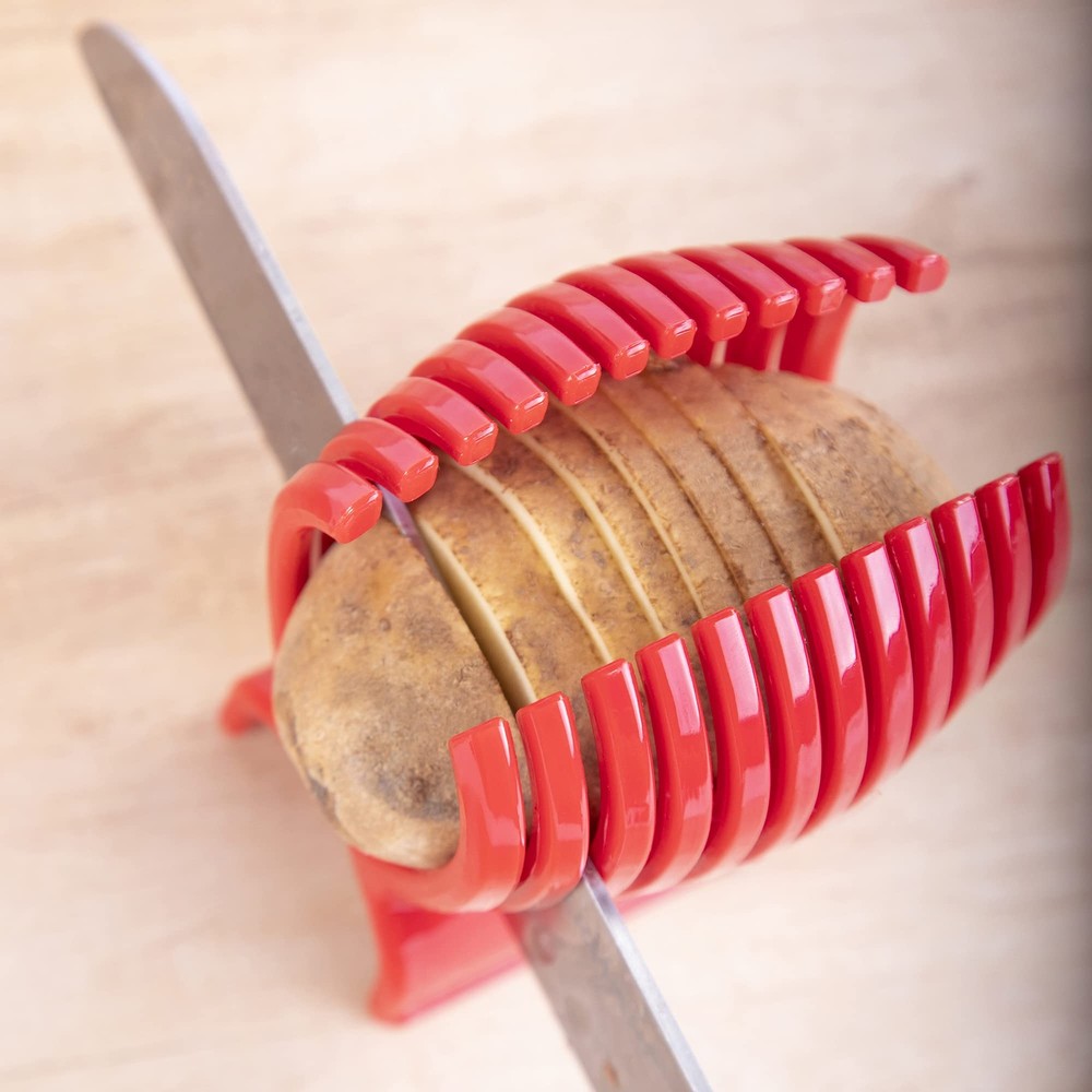 Tomato Slicer Holder Tool Cutting Guide Onion Potato Pepper Prep