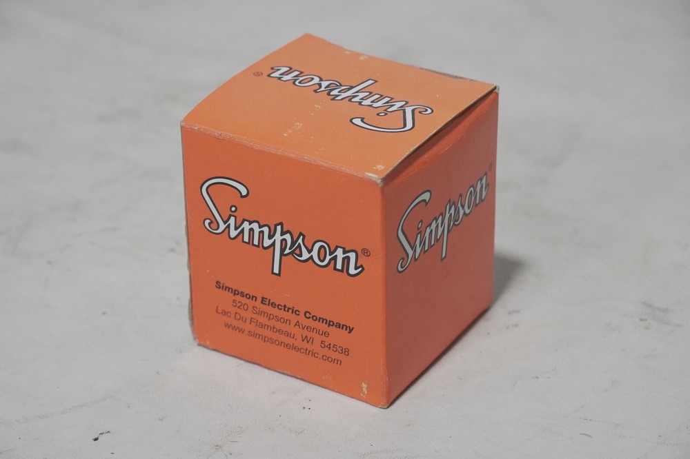 Simpson 09200 Rectangular Electric-Analog Panel Meter, 0-500VDC, 2.5in