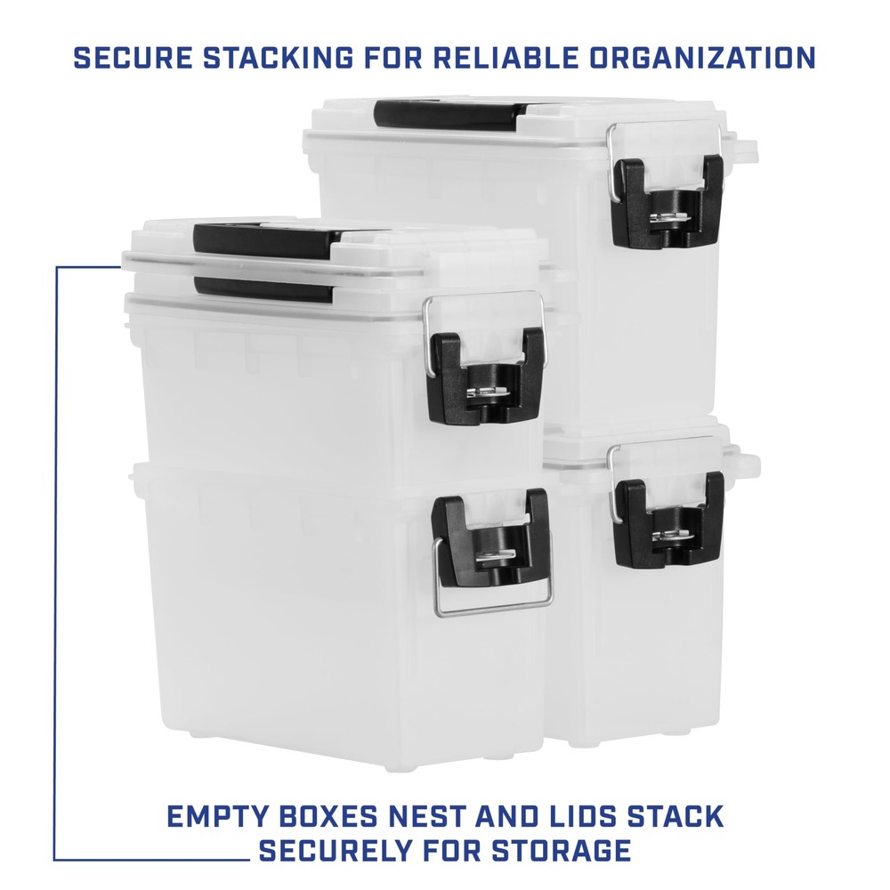 Sheffield Watertight Storage Box for Ammo Tools Electronics Hunting Gear