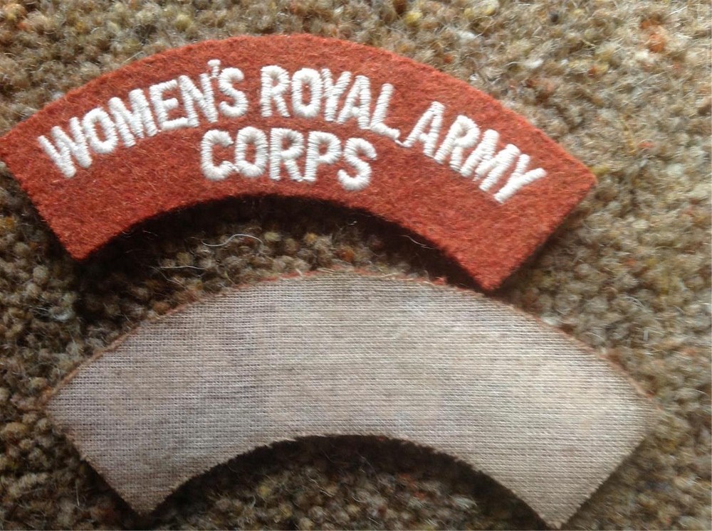 WWII British WOMEN'S ROYAL ARMY CORPS   shoulder title