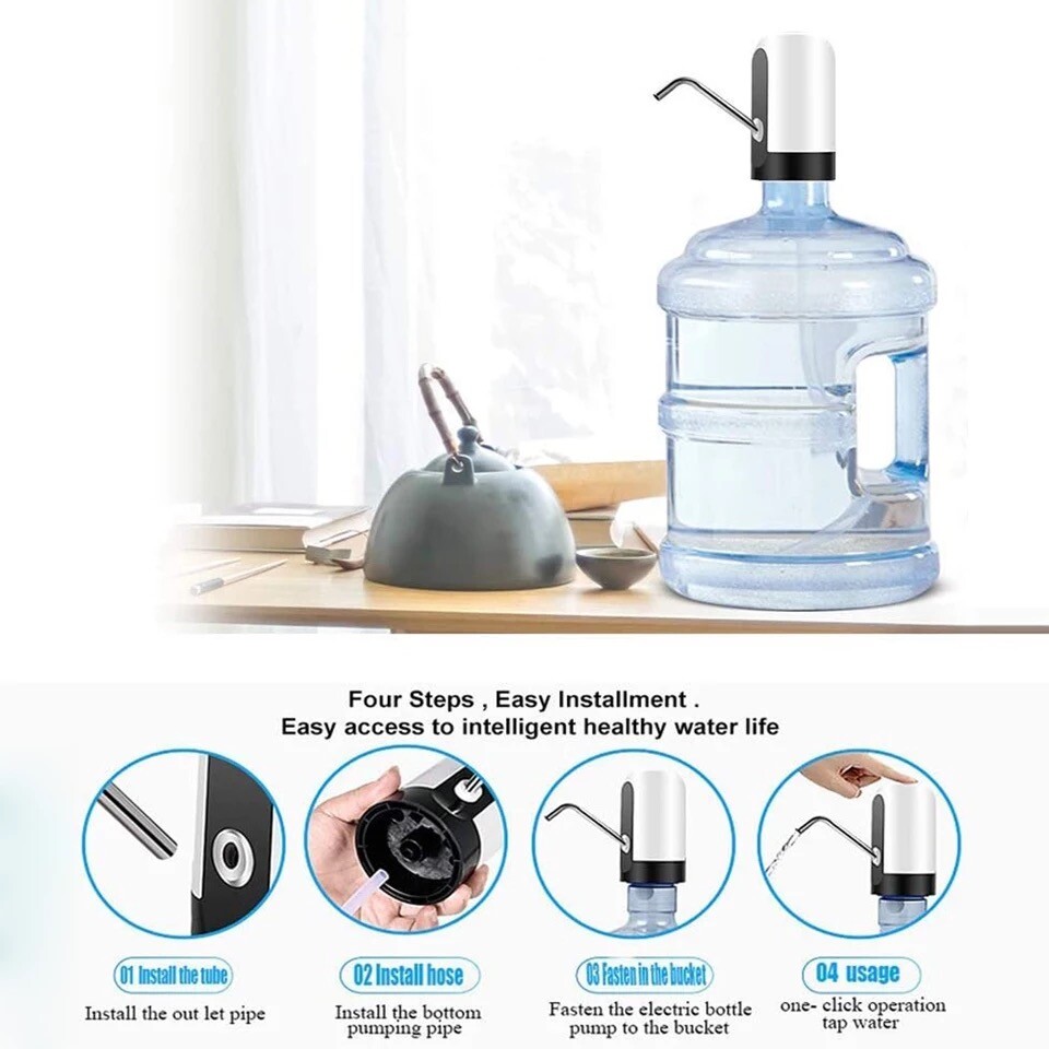 Water Bottle Switch Pump Electric Automatic Universal Dispenser 5 Gallon USB
